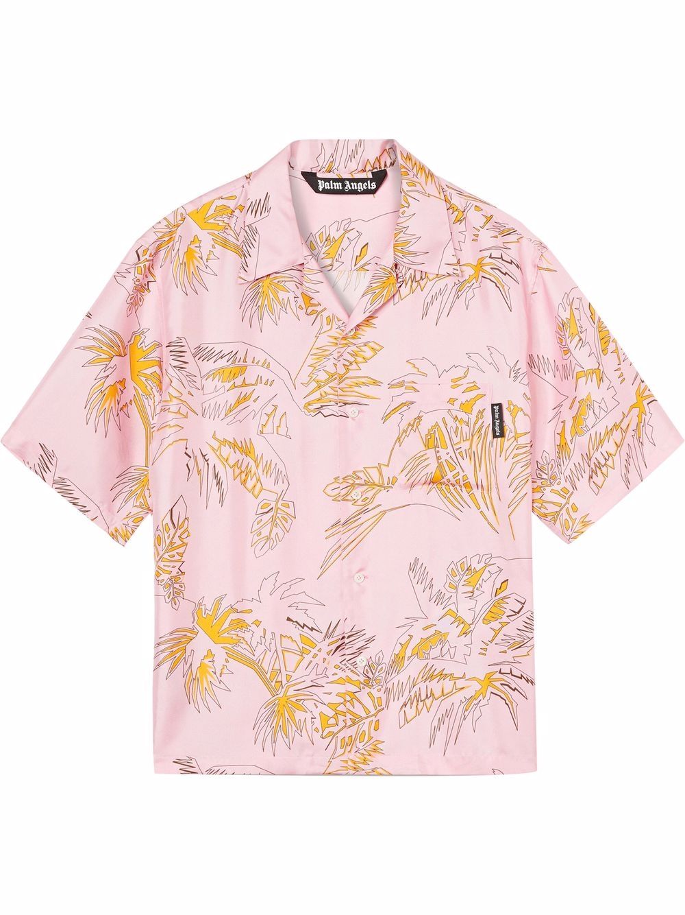 Palm Angels Abstrac Palms-print shirt - 粉色