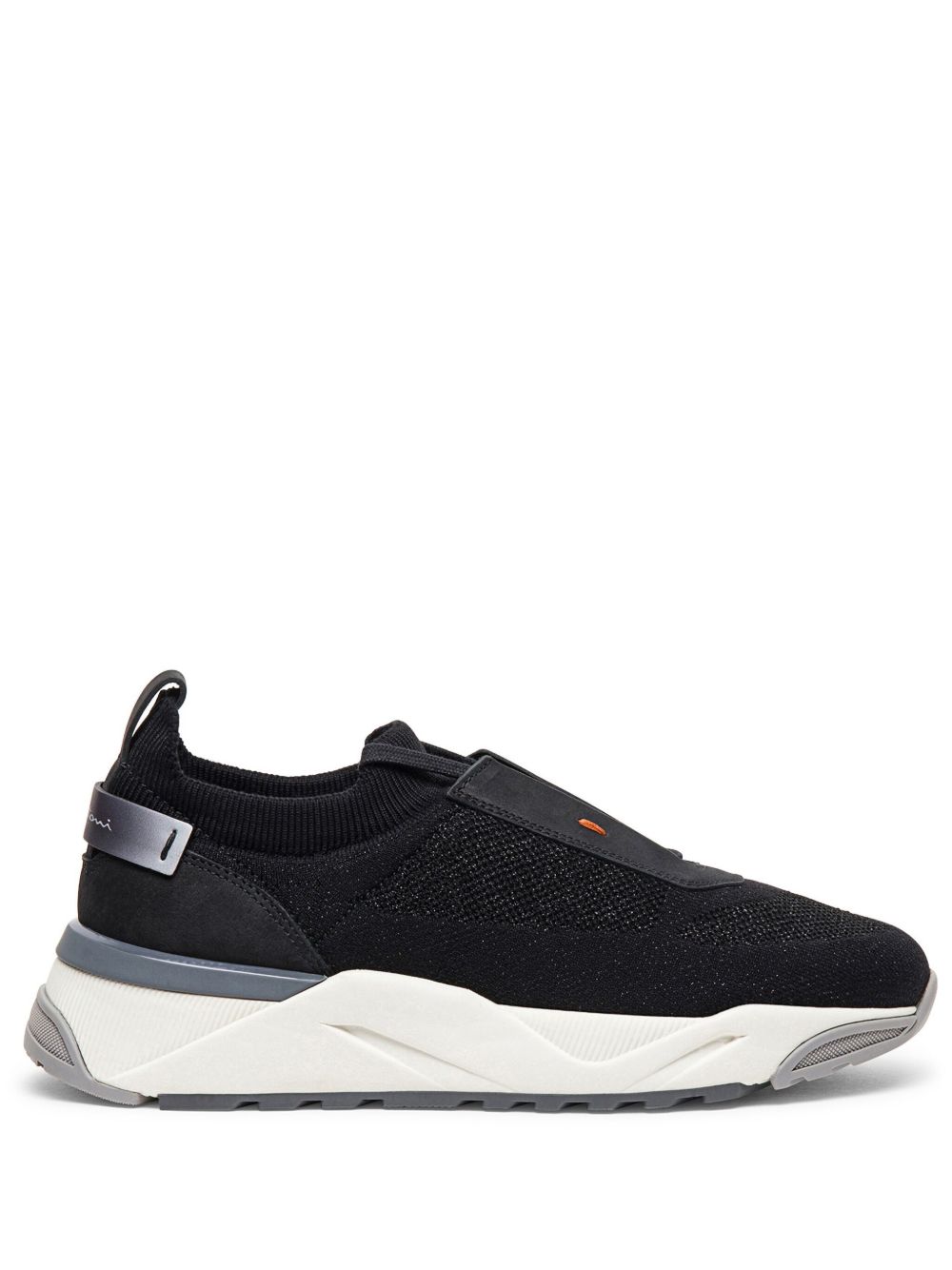 Santoni Runner 功能性针织运动鞋 - 黑色