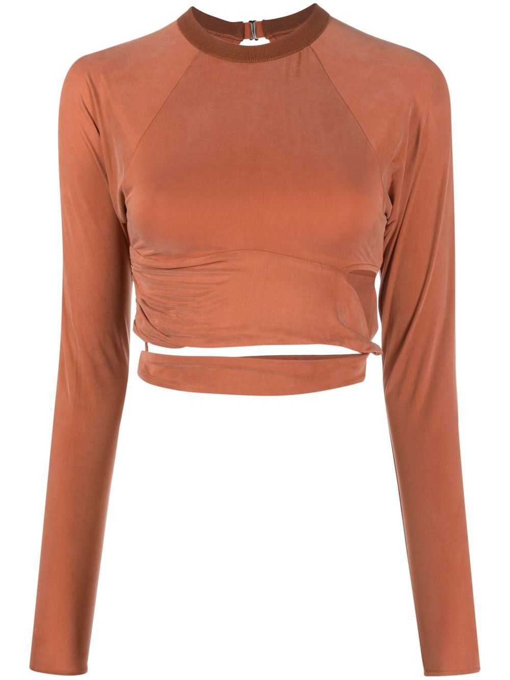 Jacquemus La t-shirt Espelho 镂空短款上衣 - 红色
