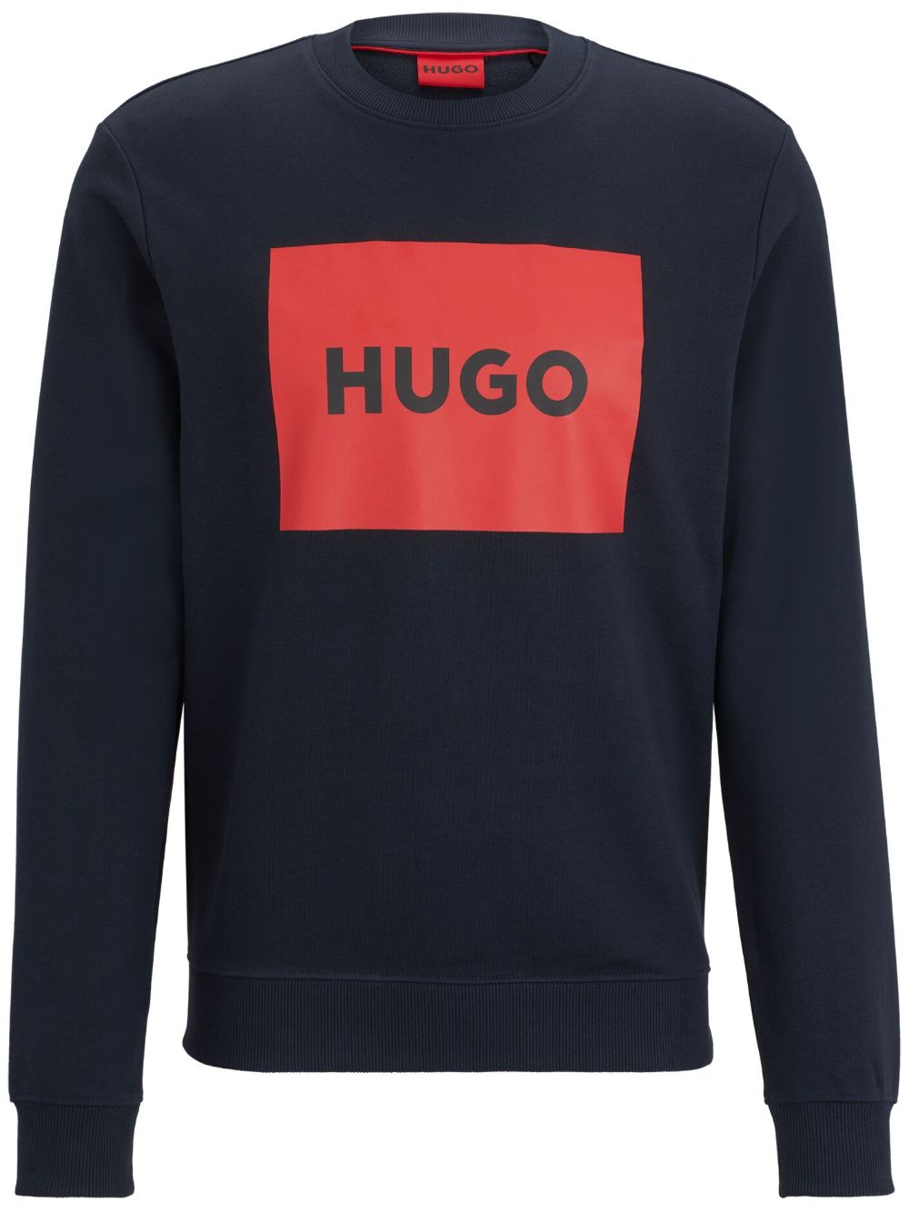 HUGO Duragol logo印花毛巾布卫衣 - 蓝色