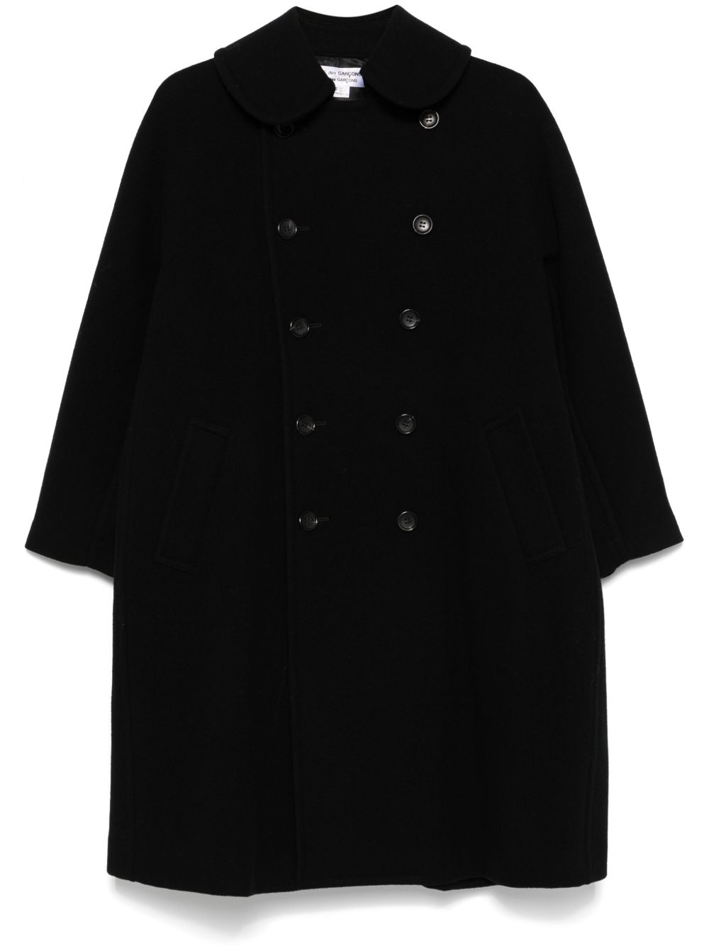 Comme Des Garçons Comme Des Garçons 双排扣外套 - 黑色