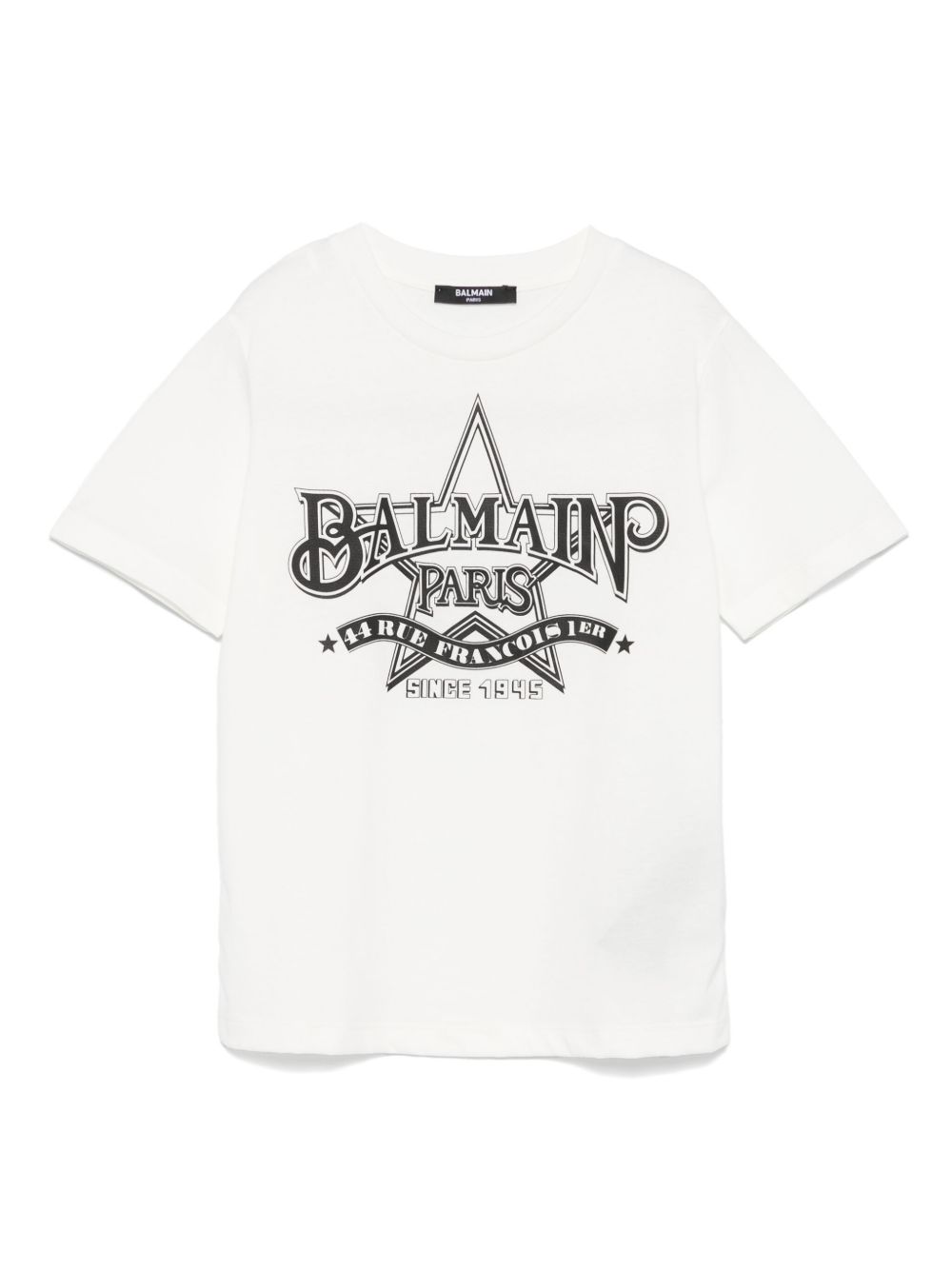 Balmain Kids 3D Star 印花T恤 - 白色
