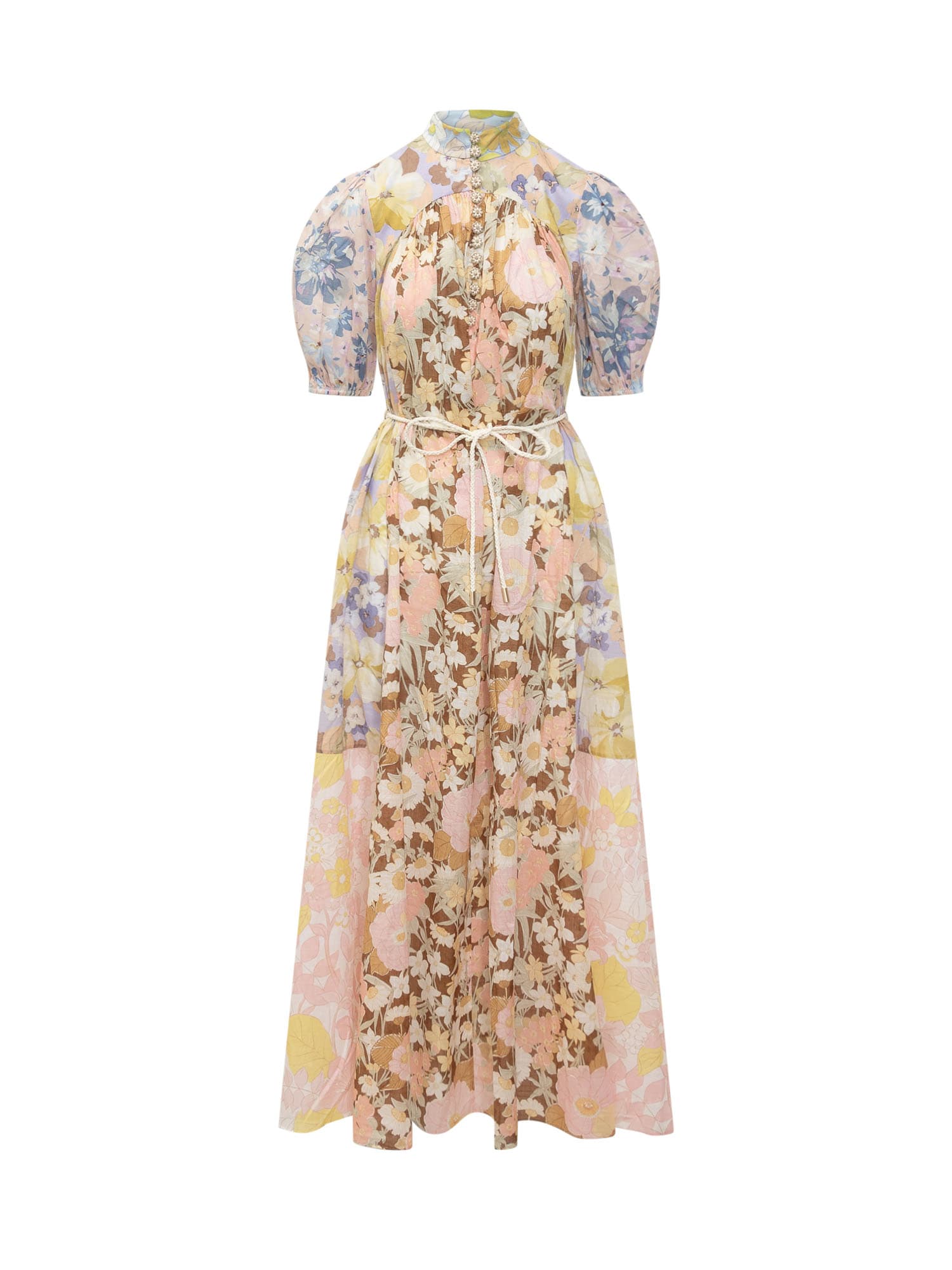 Zimmermann Pop Puff Sleeve Maxi Dress