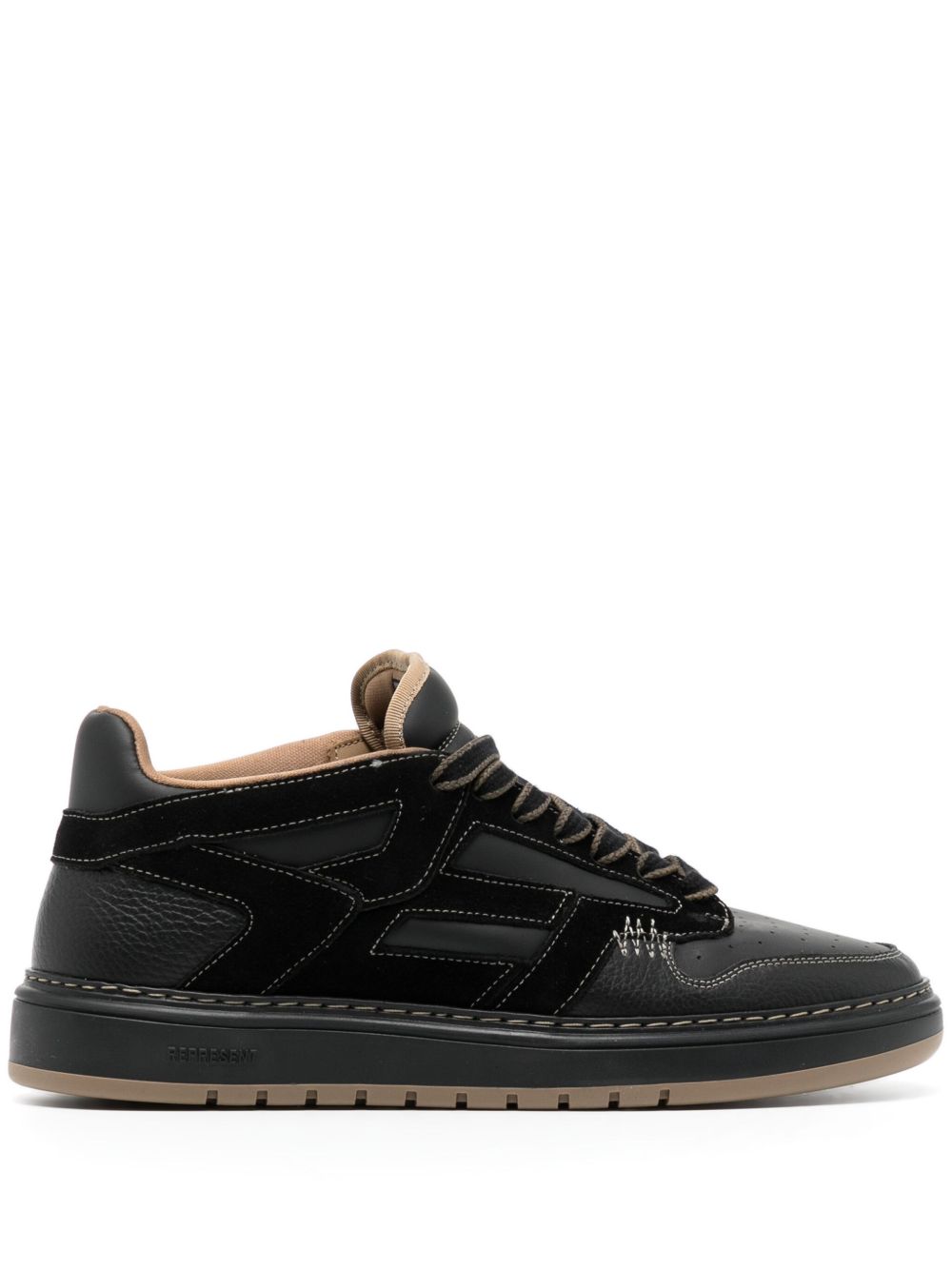 Represent Reptor 绒面皮运动鞋 - 黑色