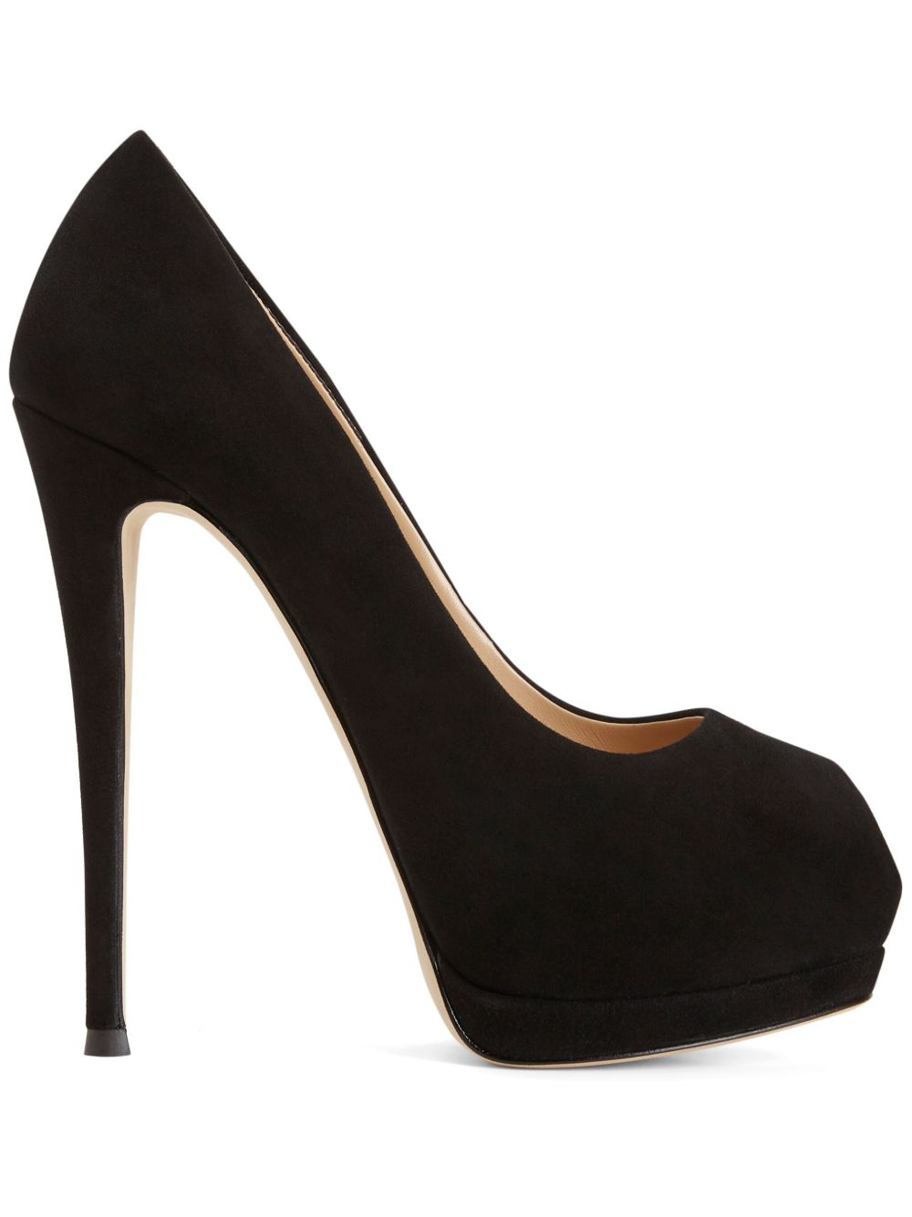 Giuseppe Zanotti Sharon 绒面皮高跟鞋 - 黑色