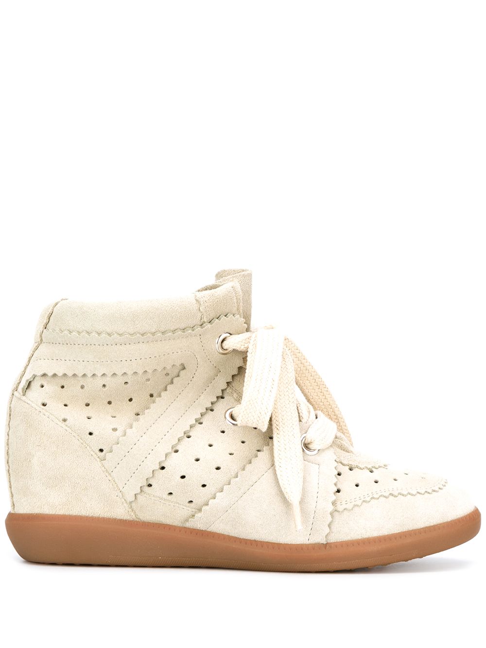 ISABEL MARANT Bobby隐藏坡跟板鞋 - 灰色