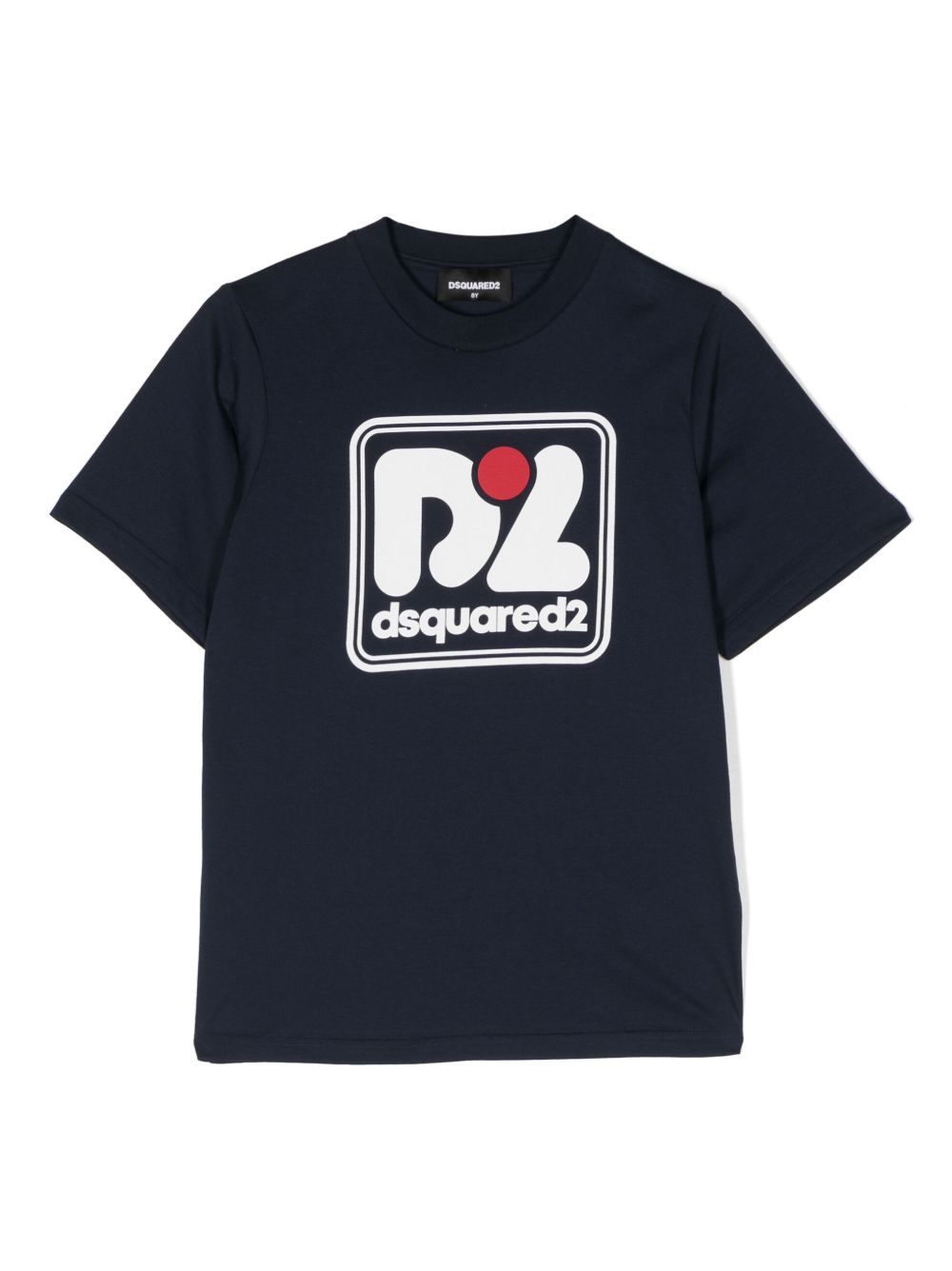 DSQUARED2 KIDS logo印花短袖T恤 - 蓝色