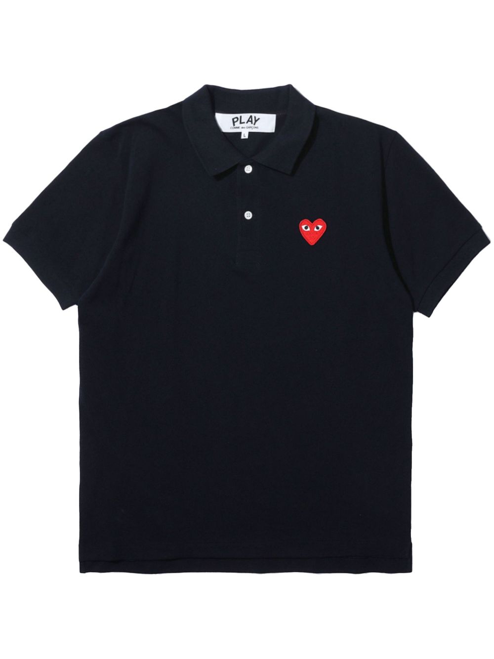 Comme Des Garçons Play 心型刺绣polo衫 - 蓝色
