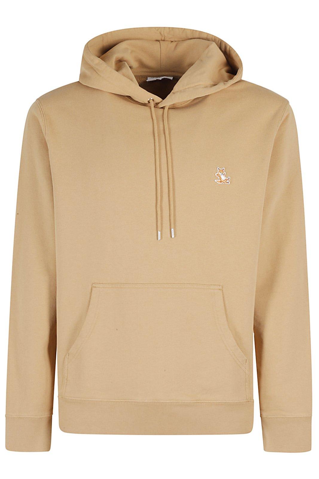 Maison Kitsuné Bold Fox Head Patch Drawstring Hoodie