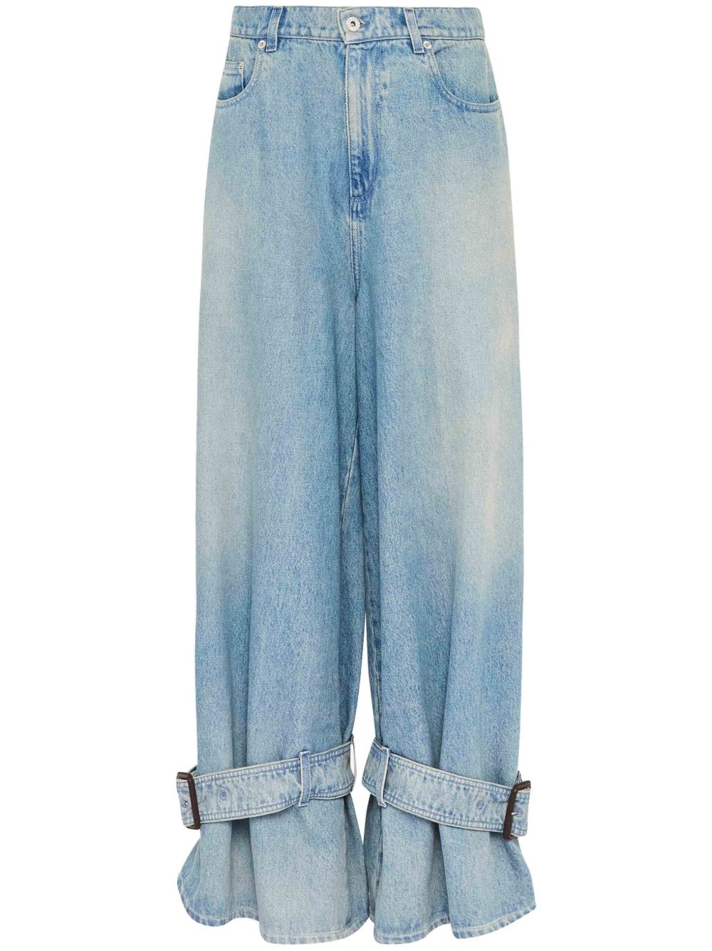 JW Anderson 搭扣裤脚牛仔裤 - 蓝色