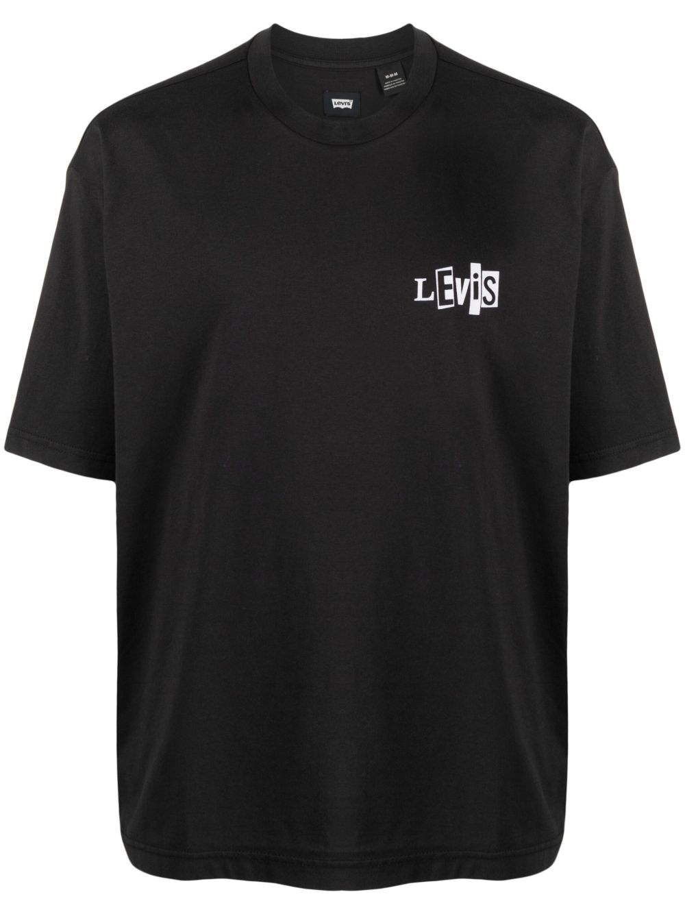 Levi's logo印花棉混纺T恤 - 黑色