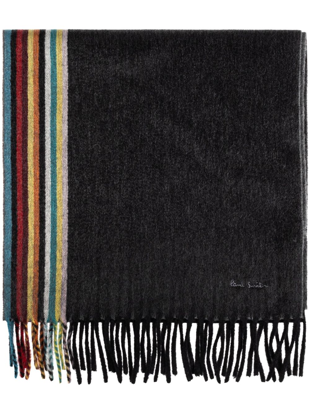 Paul Smith Signature Stripe 羊绒围巾 - 黑色