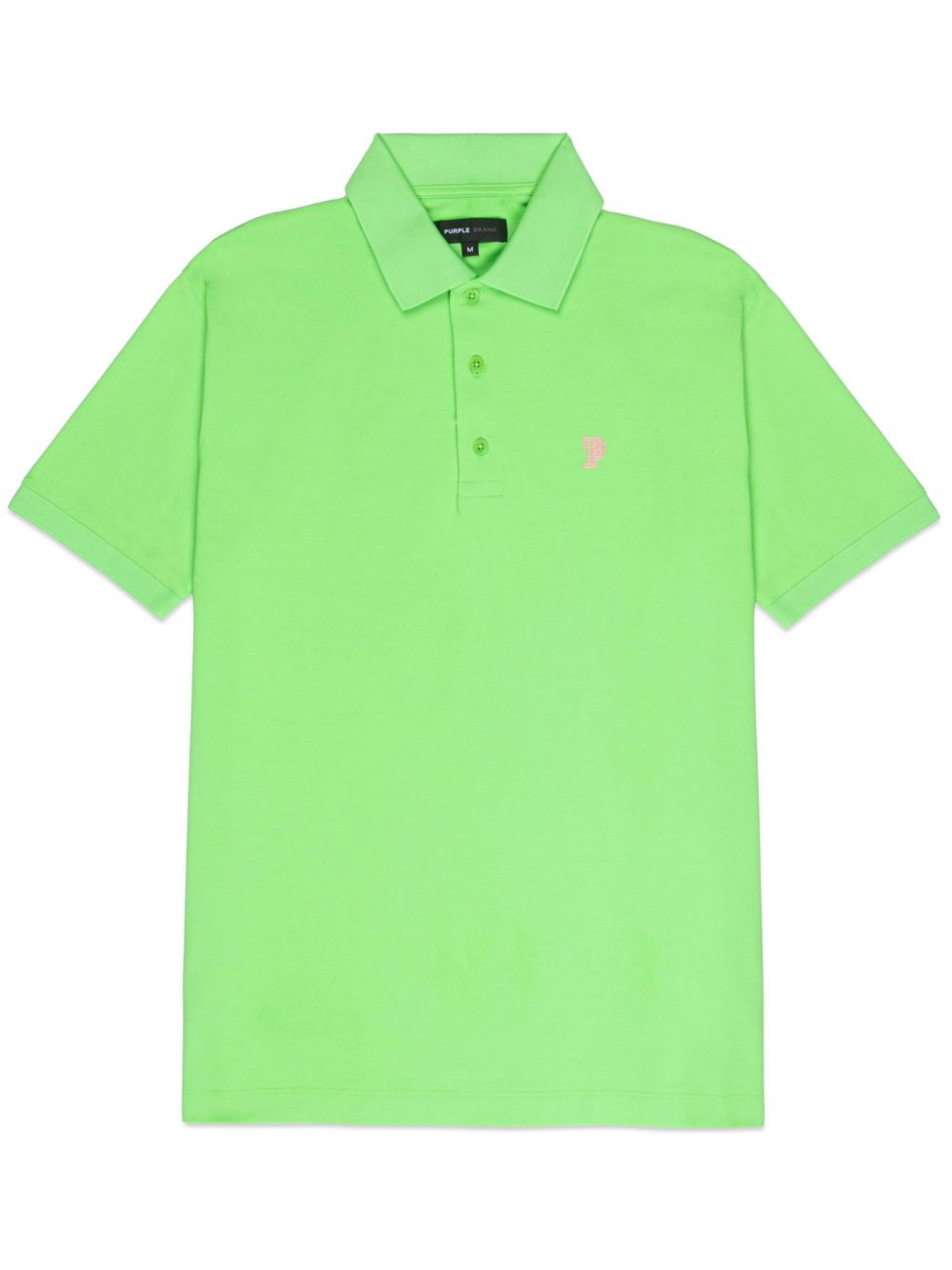 Purple Brand logo印花polo衫 - 绿色