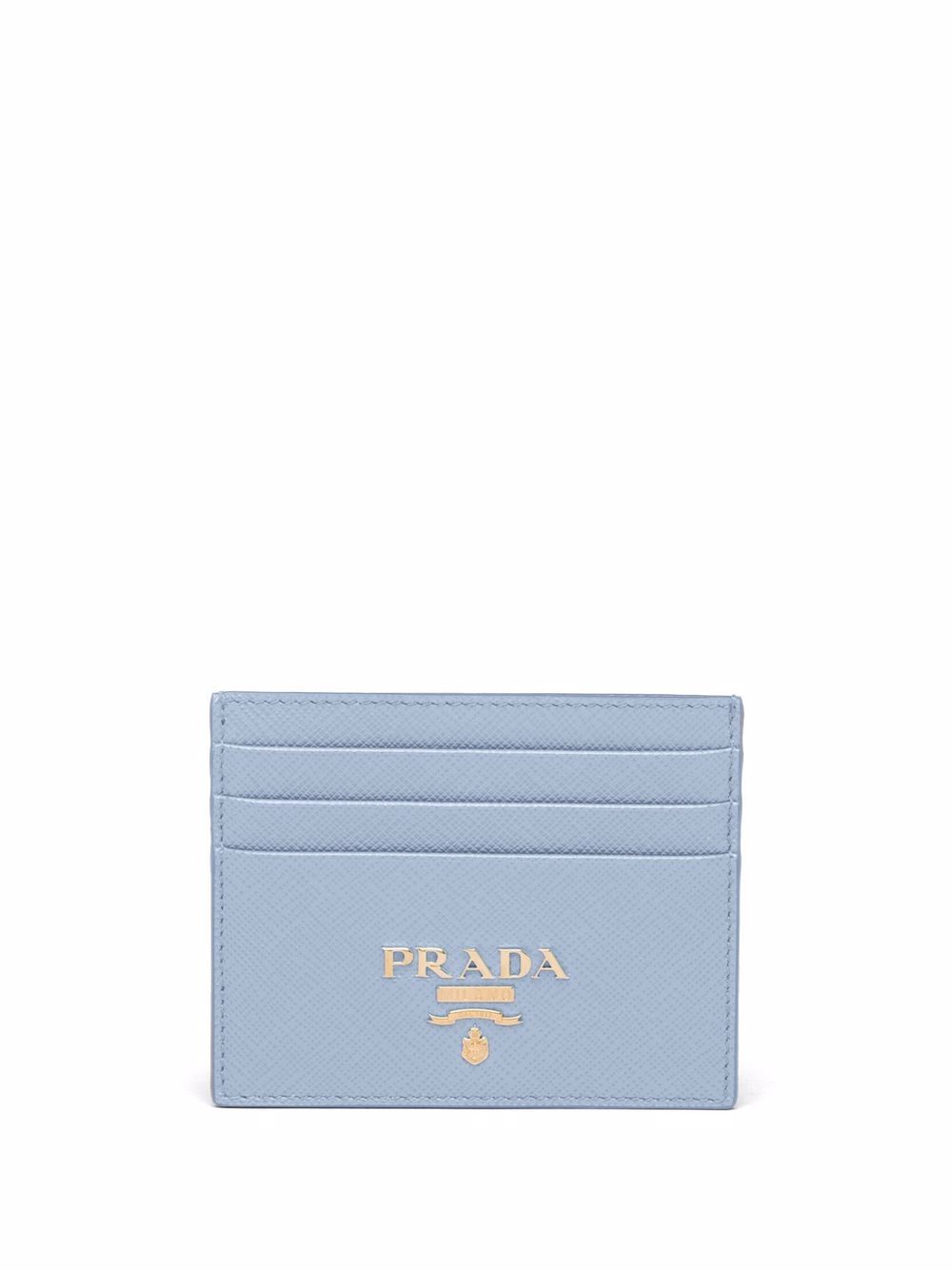 Prada logo卡夹 - 蓝色