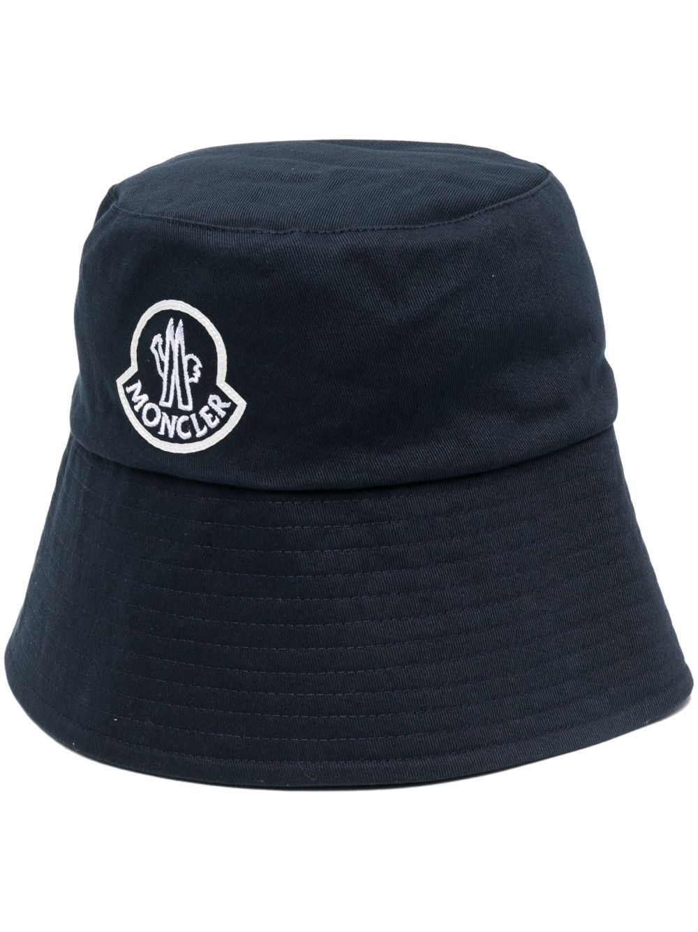 Moncler logo刺绣渔夫帽 - 蓝色