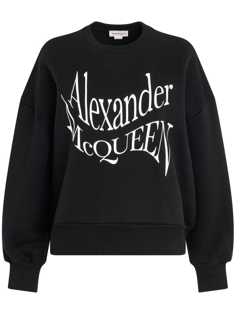 Alexander McQueen logo卫衣 - 黑色