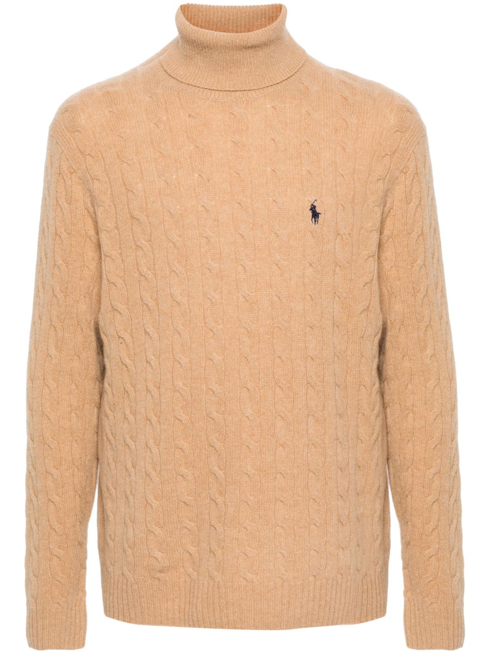 Polo Ralph Lauren Polo Pony 图案羊毛毛衣 - 褐色
