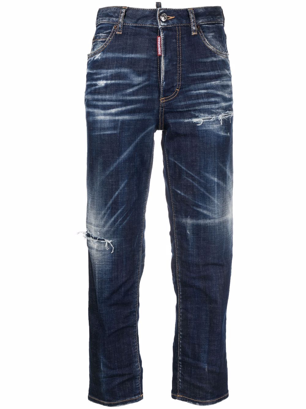 DSQUARED2 D2次方 直筒牛仔裤 - 蓝色