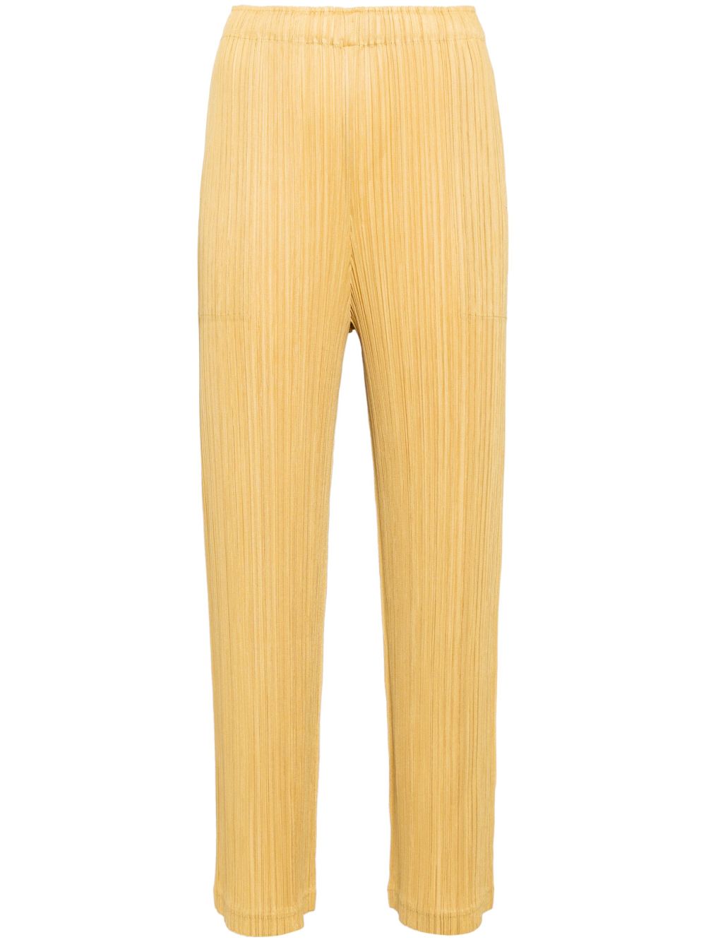 Pleats Please Issey Miyake Thicker 长裤 - 黄色