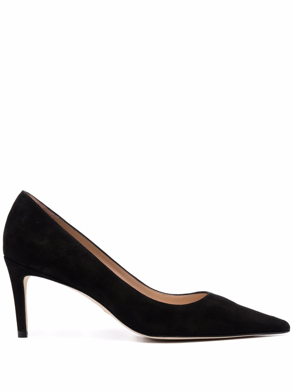 Stuart Weitzman Sue 尖头中跟鞋 - 黑色