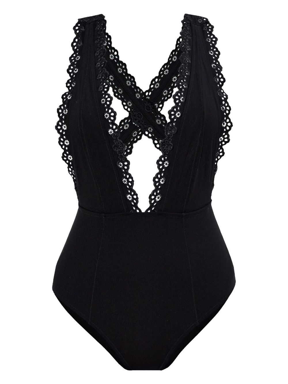 Ulla Johnson Ophelia Maillot 连体泳衣 - 黑色