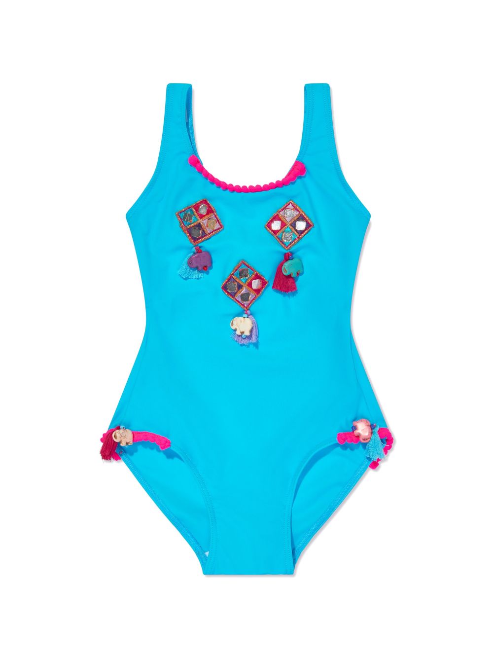 SELINIACTION KIDS Boho 连体泳衣 - 蓝色