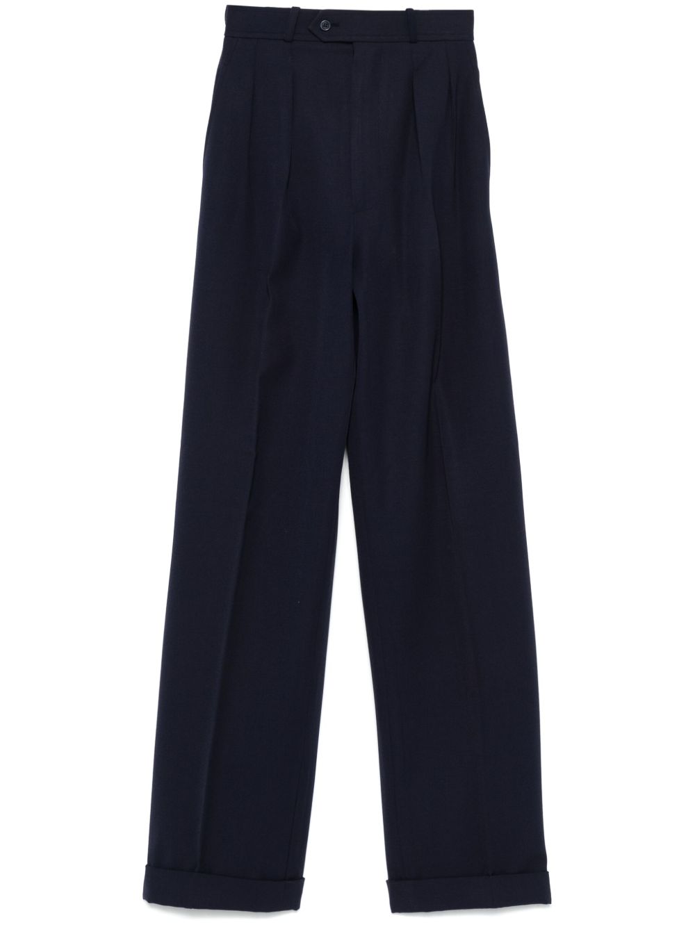 Saint Laurent Pre-Owned 经典西裤（1970年代典藏款） - 蓝色