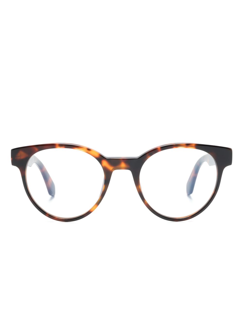 Off-White Eyewear 圆框眼镜 - 褐色