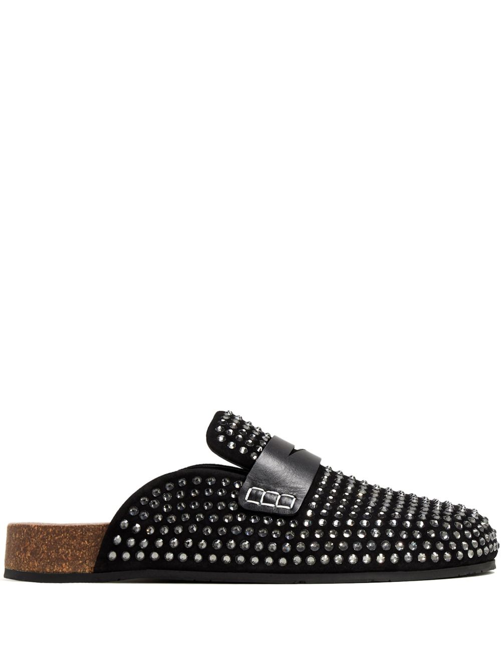 JW Anderson 晶饰穆勒鞋 - 黑色
