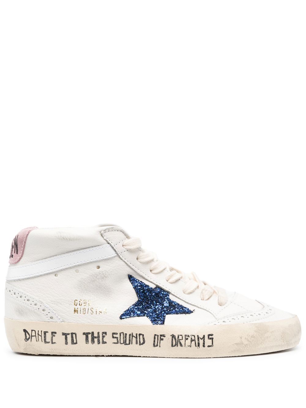 Golden Goose Mid Star 系带运动鞋 - 白色