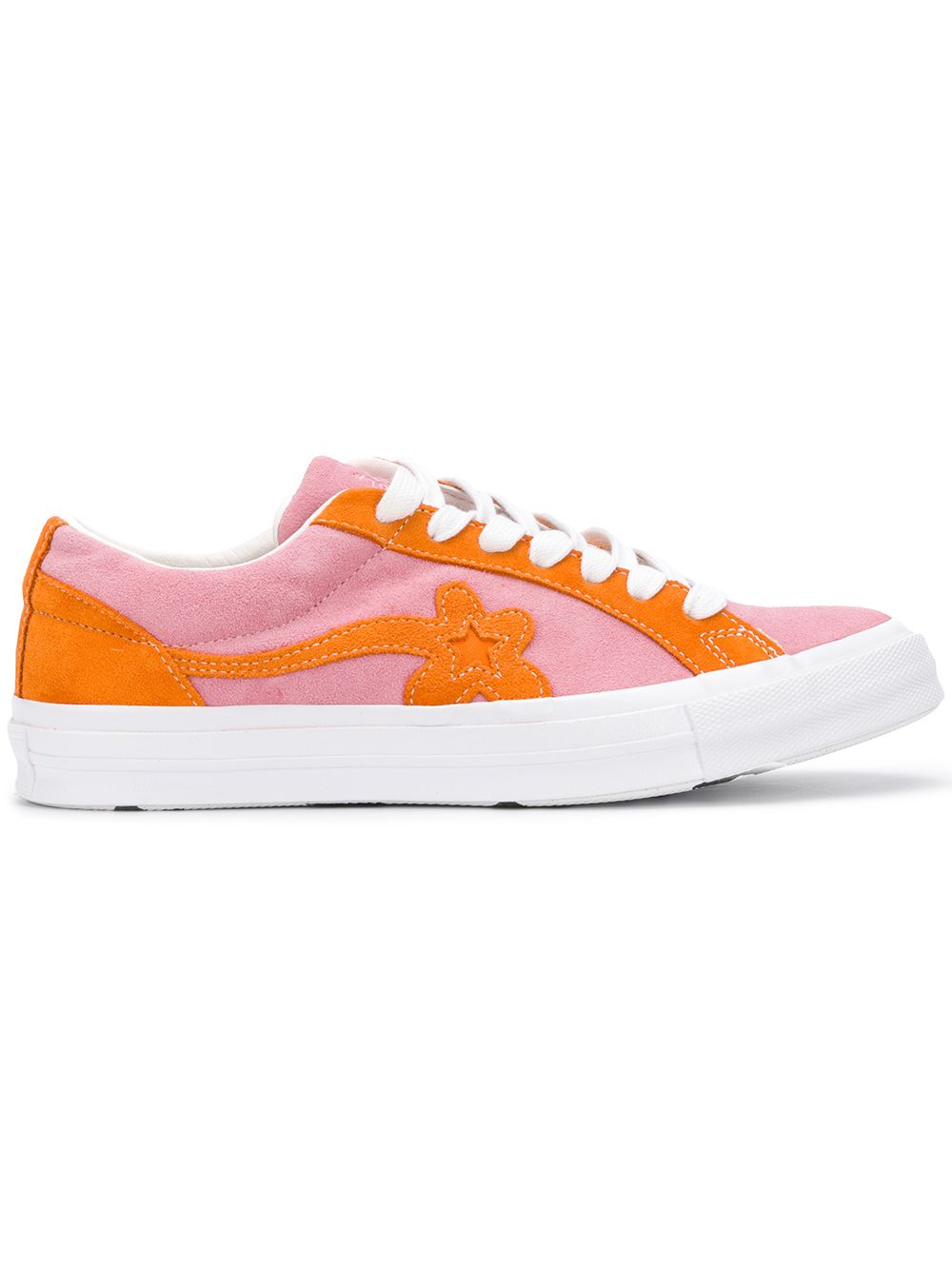 Converse 花卉缝饰板鞋 - 粉色