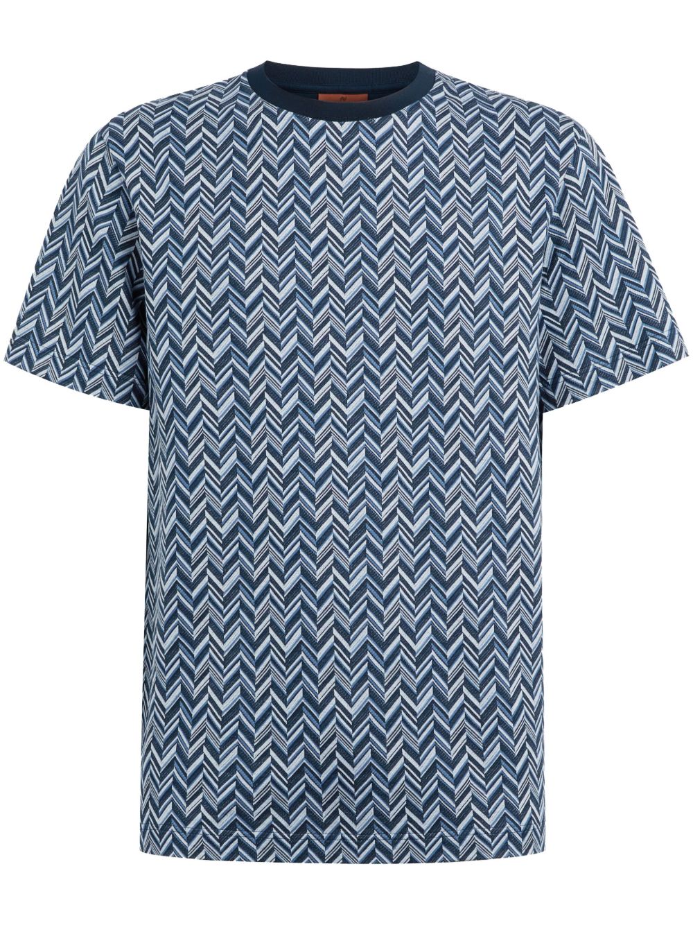 Missoni zigzag T-shirt - 蓝色