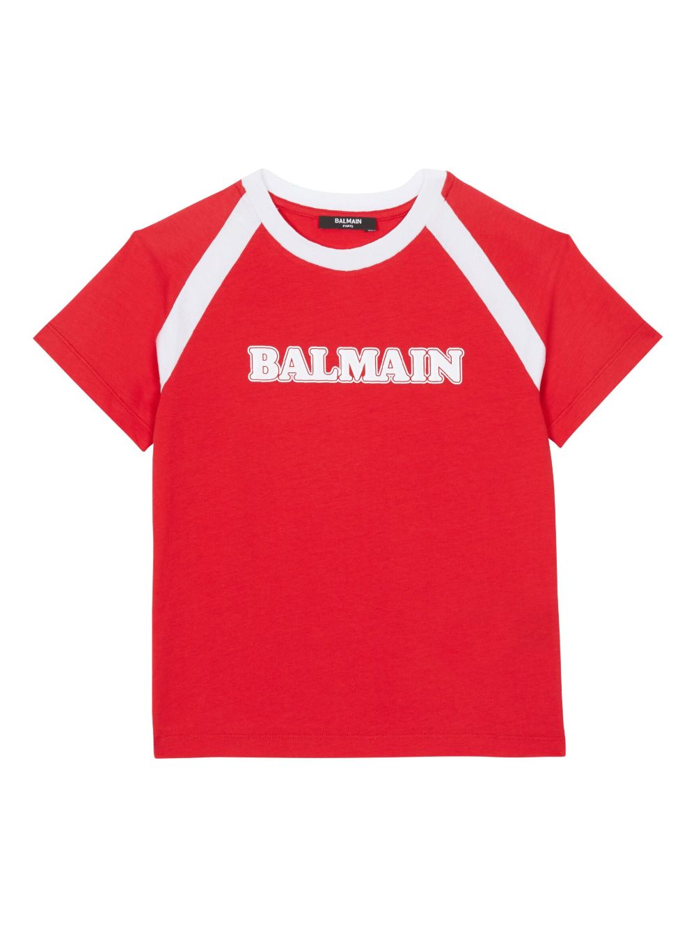 Balmain Kids Retro 棉T恤 - 红色