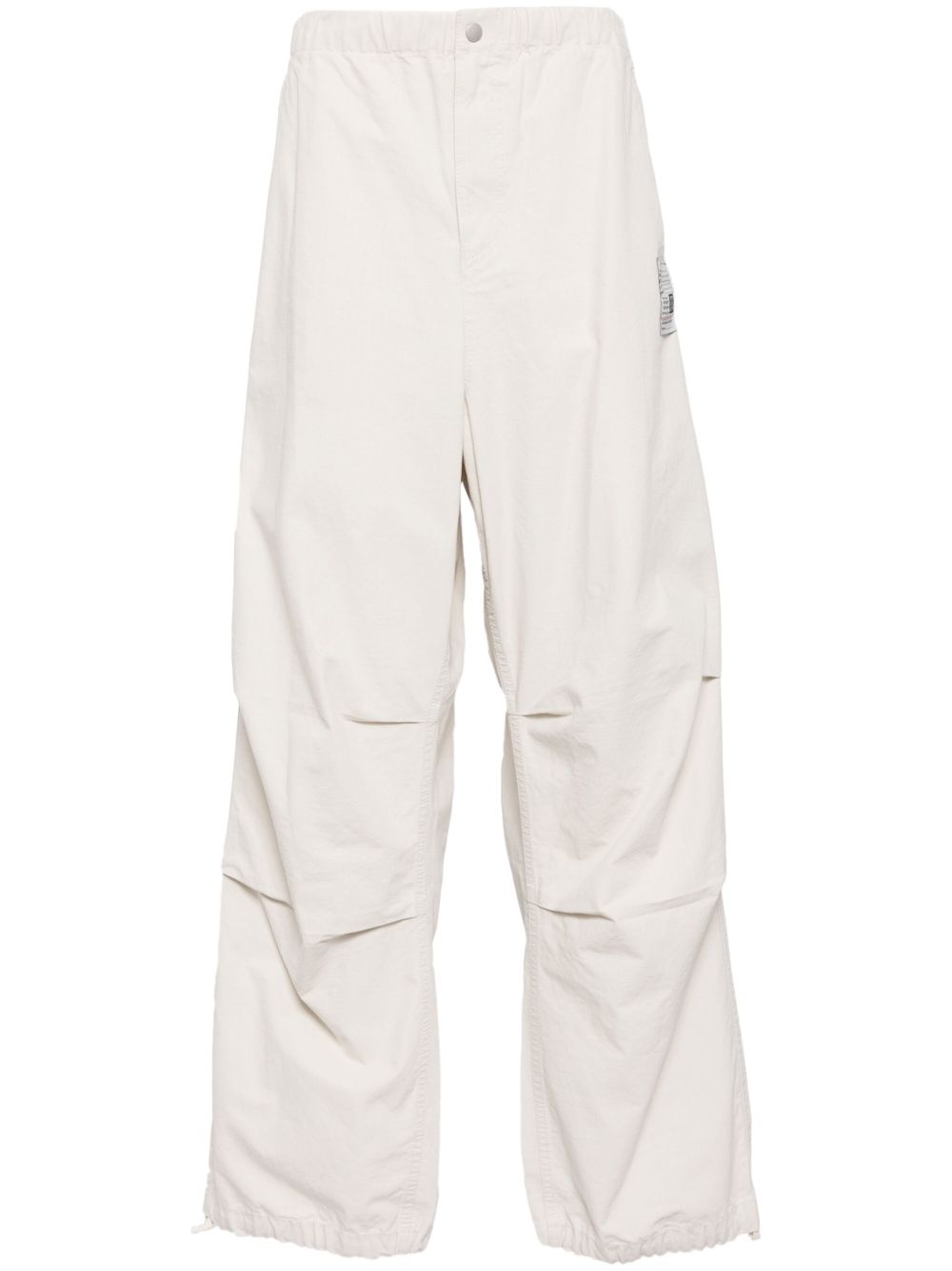 Maison MIHARA YASUHIRO Parachute 防撕裂方格布长裤 - 中性色