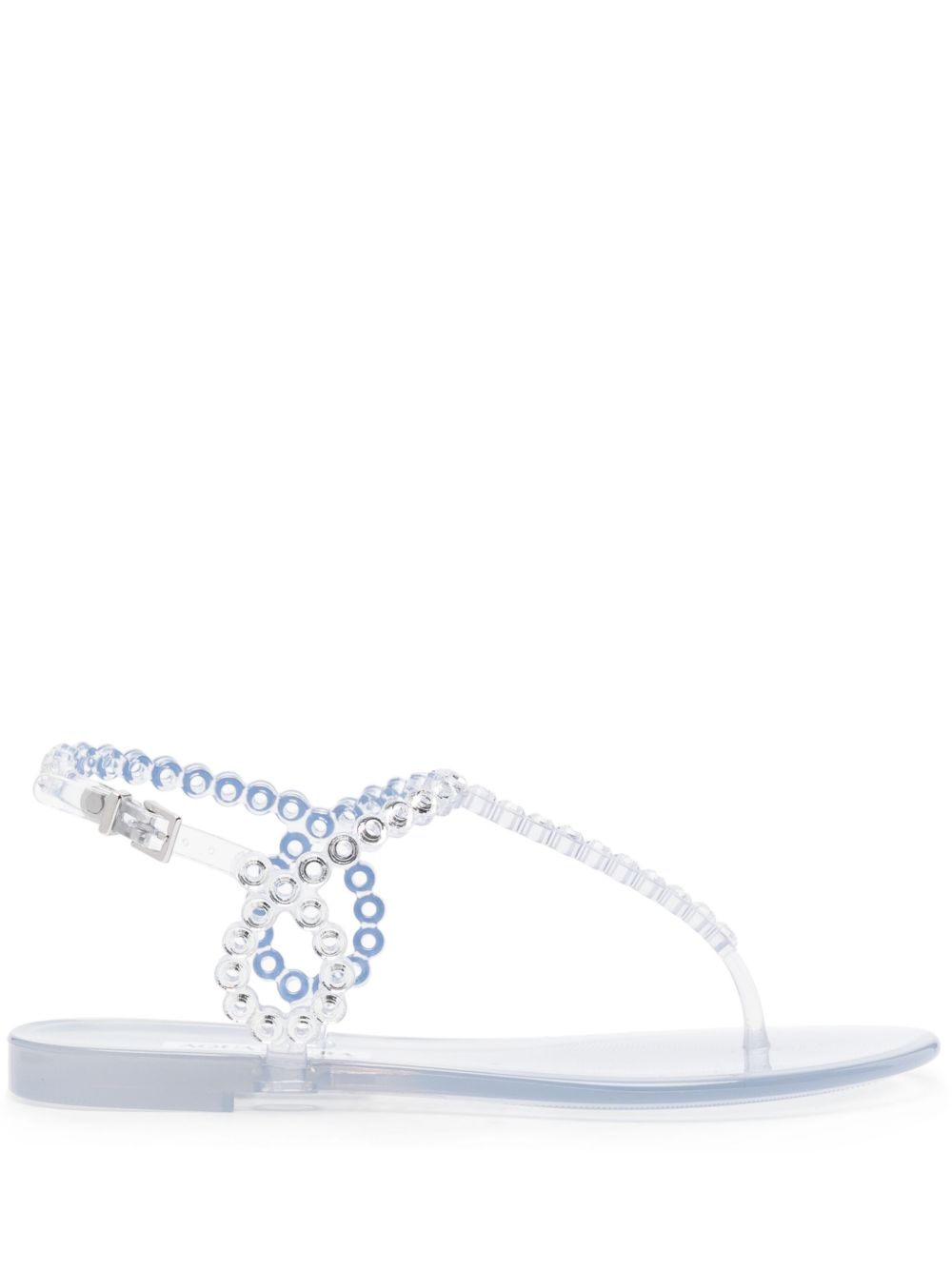 Aquazzura Almost Bare 孔眼缀饰凉鞋 - 中性色