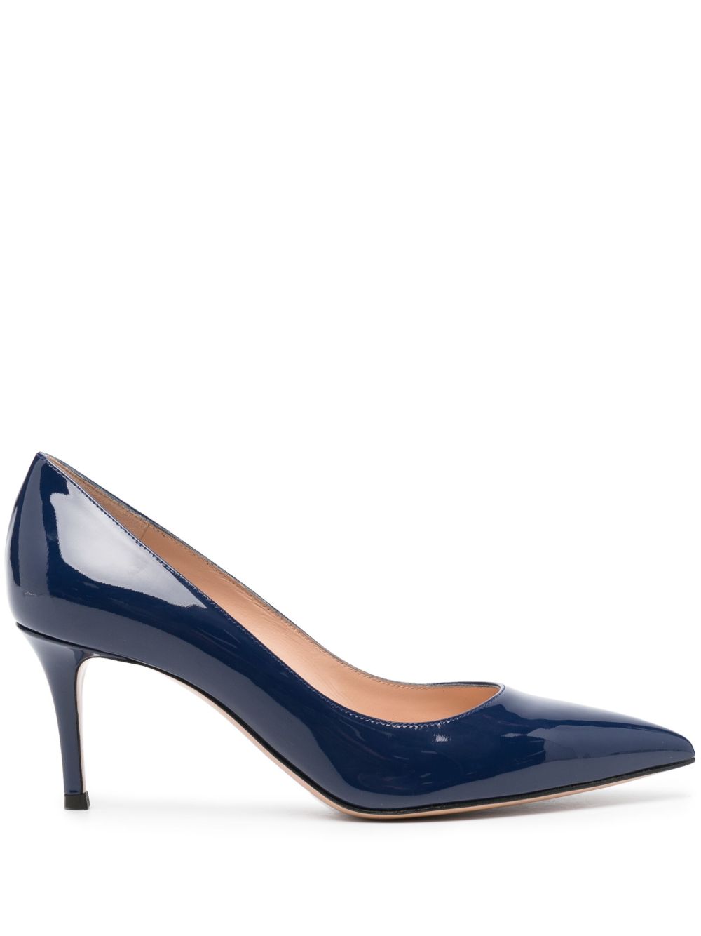 Gianvito Rossi 漆皮高跟鞋 - 蓝色