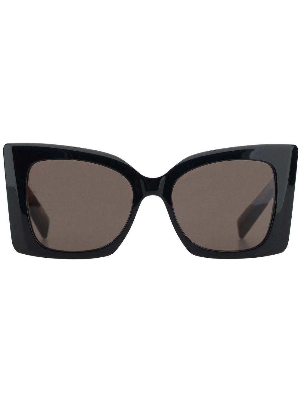 Saint Laurent Eyewear SL M119 超大款猫眼框太阳眼镜 - 褐色