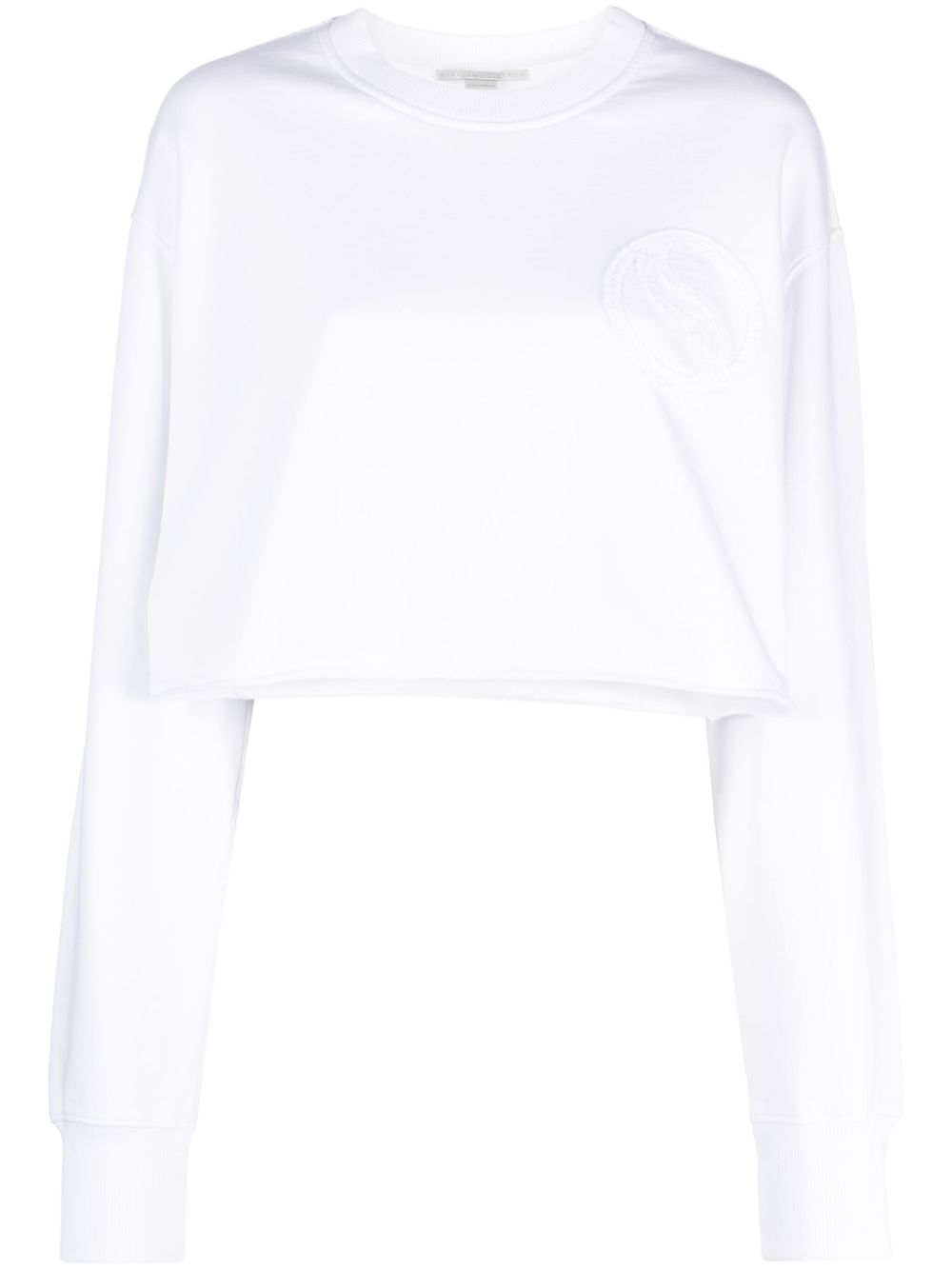Stella McCartney S-Wave 短款卫衣 - 白色