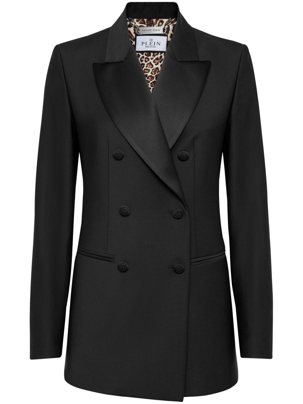 Philipp Plein Sartorial 双排扣西装夹克 - 黑色