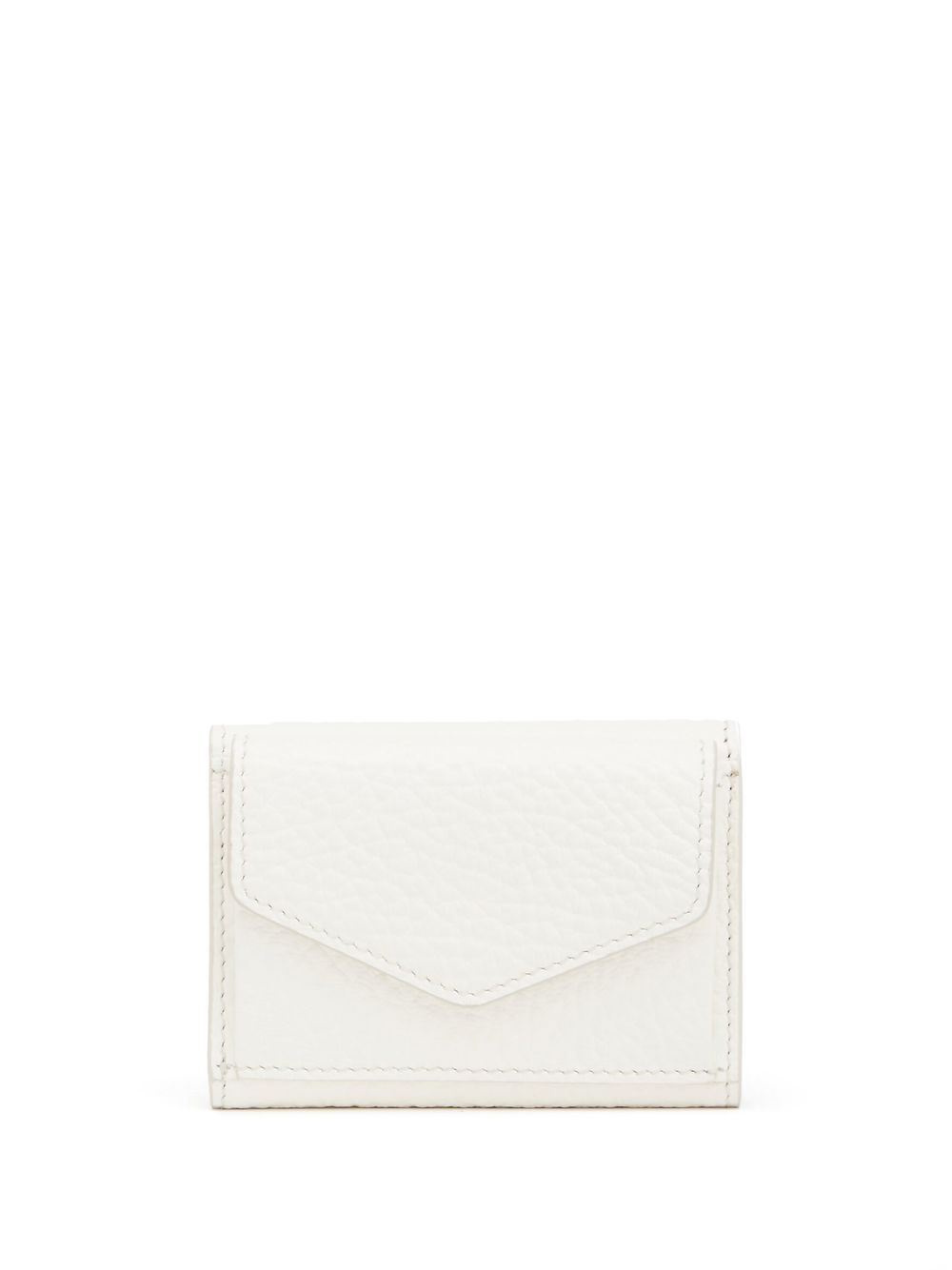 Maison Margiela 四缝线对折皮质钱包 - 白色
