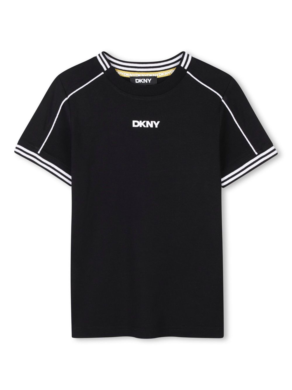 Dkny Kids logo印花T恤 - 黑色