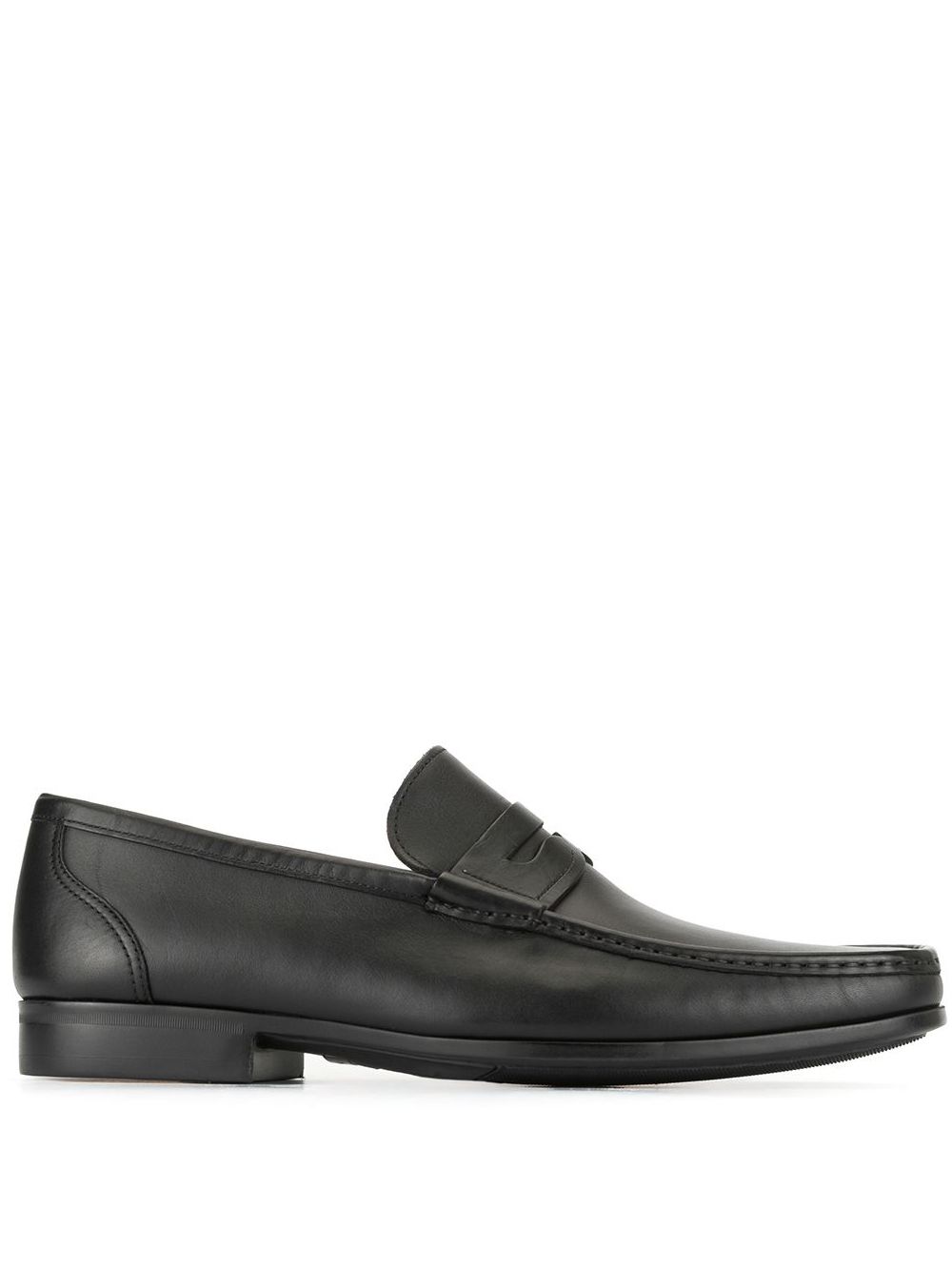 Magnanni 经典平底乐福鞋 - 黑色