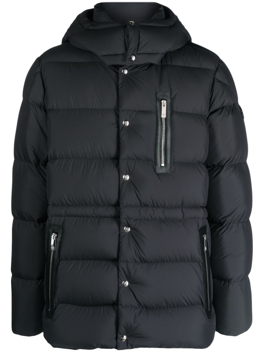 Moncler Bauges 可拆卸兜帽夹克 - 黑色