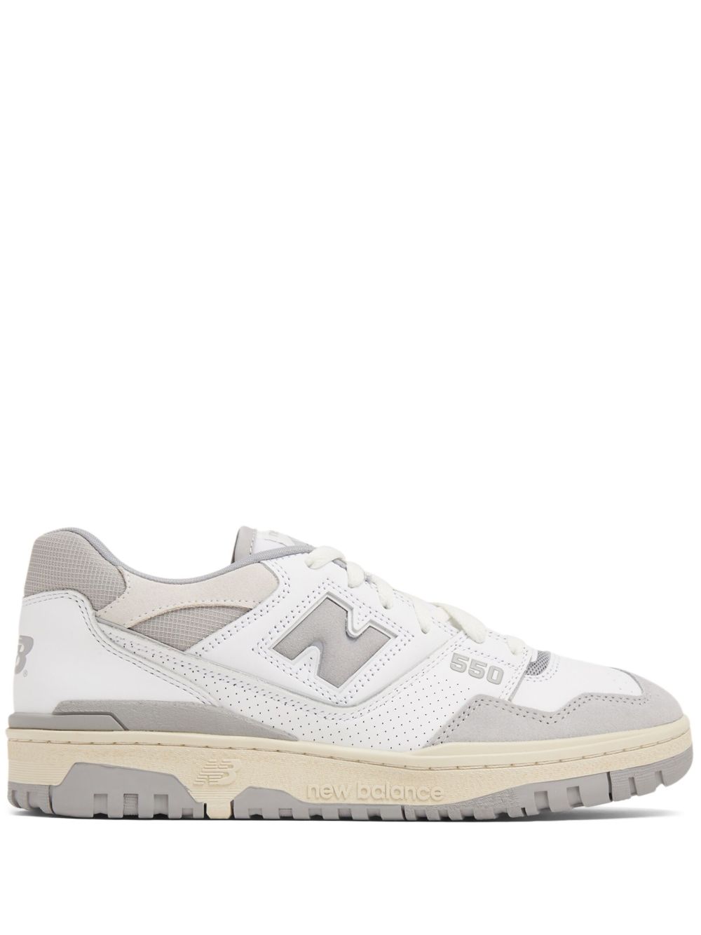 New Balance 550 logo压纹皮质运动鞋 - 白色