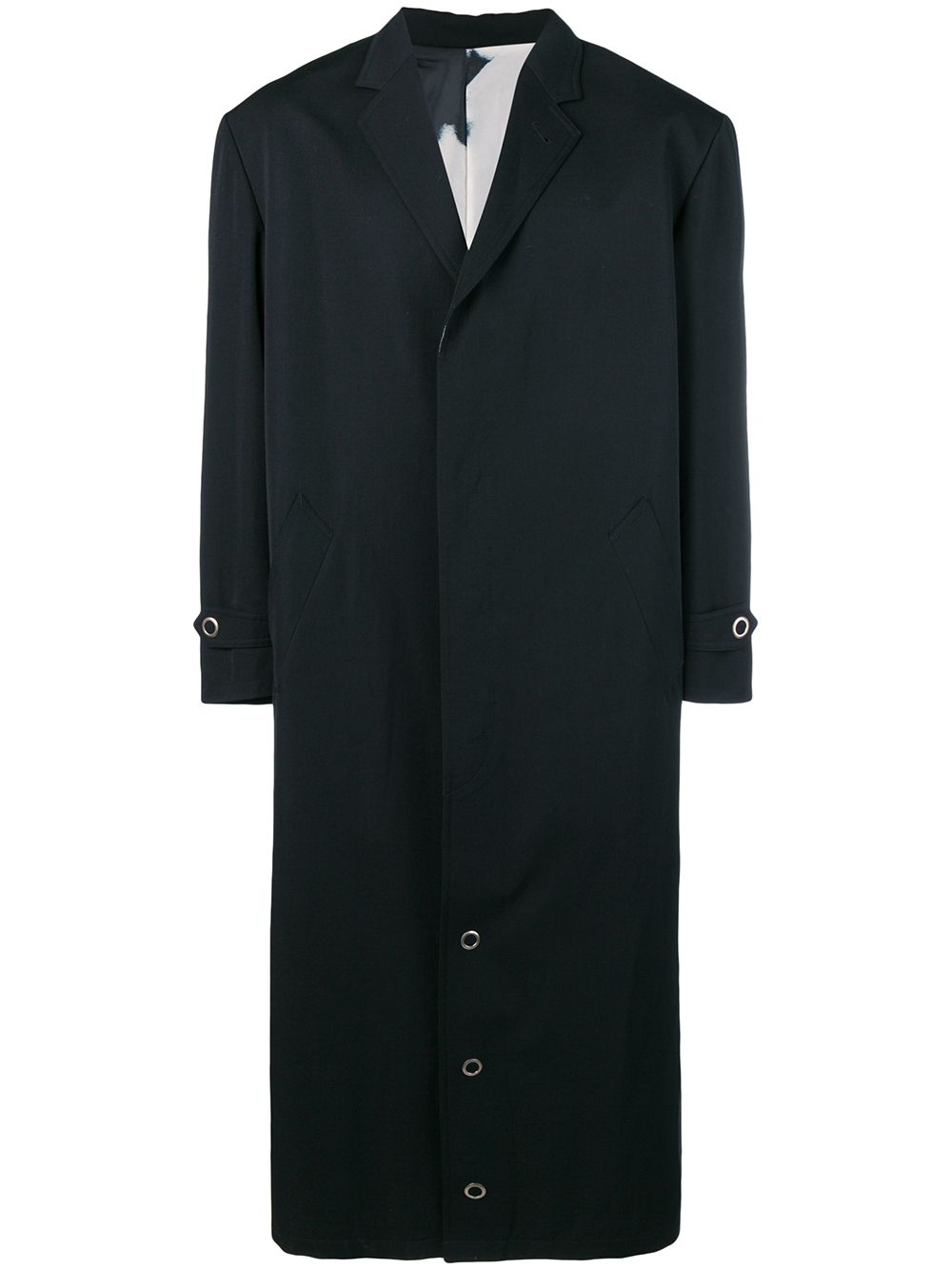 Jean Paul Gaultier Pre-Owned 古着1987风格中长超大款外套 - 黑色