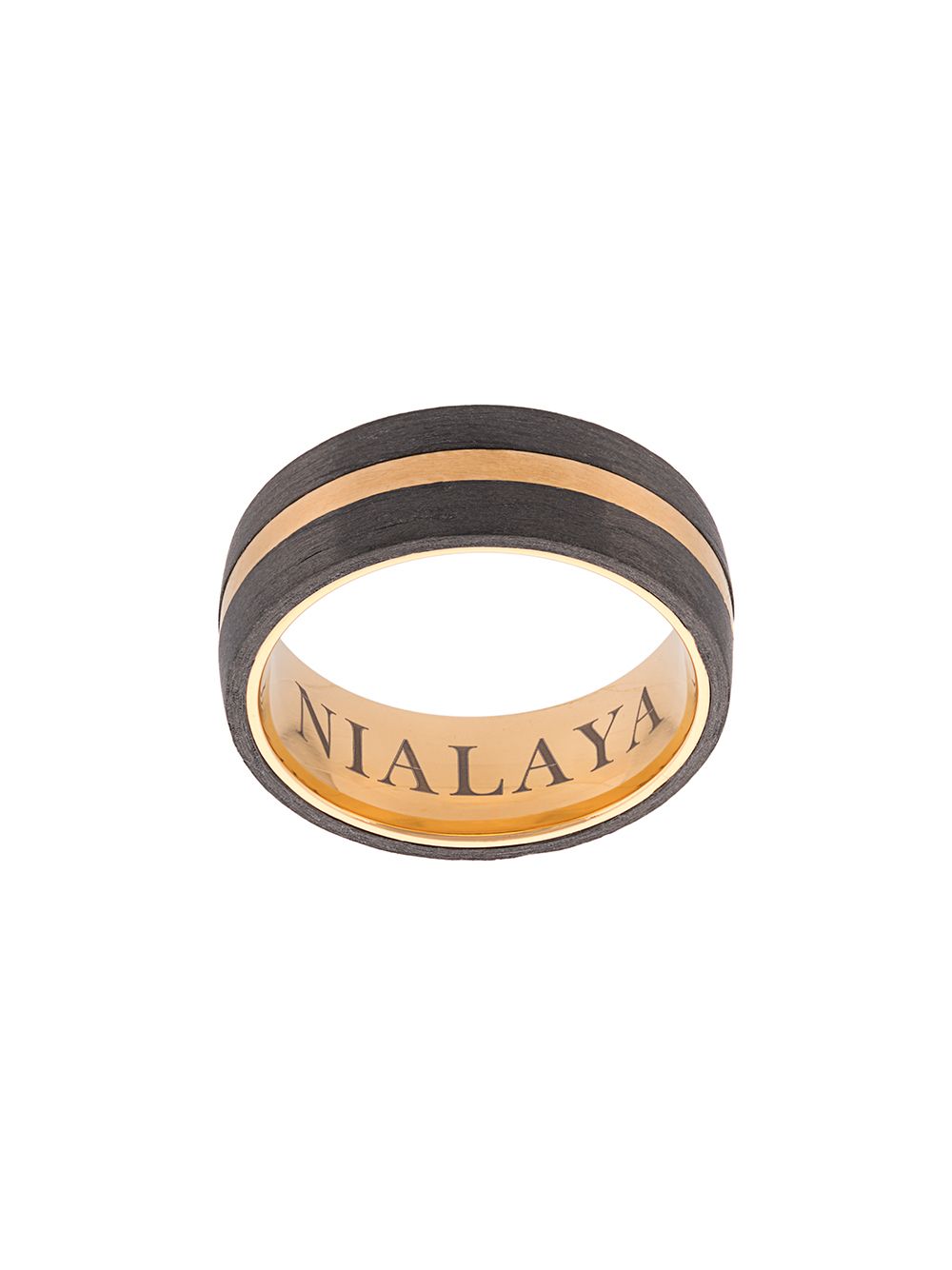 Nialaya Jewelry 拼接曲线形戒指 - 黄色