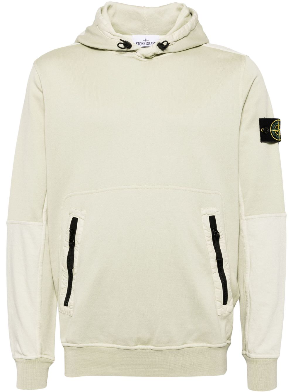 Stone Island 罗盘贴花棉连帽衫 - 绿色