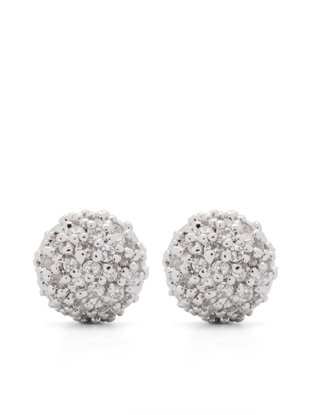Eddie Borgo Pavé Dome earrings - 银色
