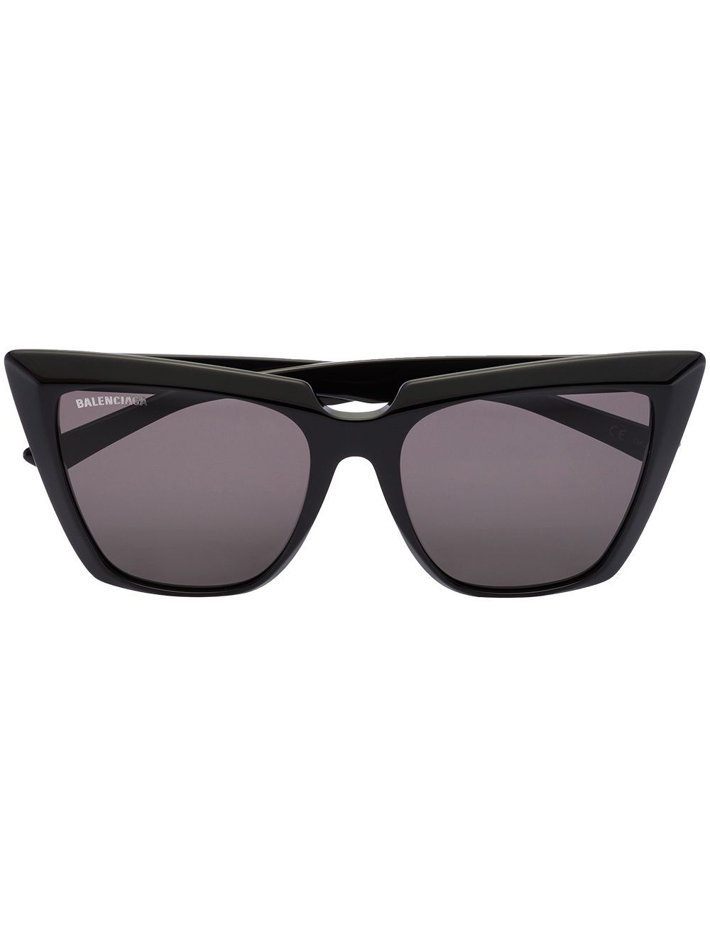 Balenciaga Eyewear 巴黎世家 方形猫眼框太阳眼镜 - 黑色