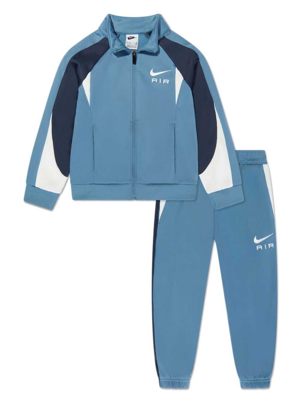 Nike Kids 拼接运动套装 - 蓝色